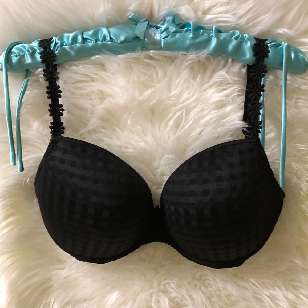 MarieJo Contour Plunge Bra w Flowers